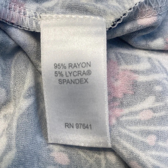 J .jill Wearever Women's Smocked Floral Tank Dress Size M Multicolor Knee Length - Picture 7 of 7